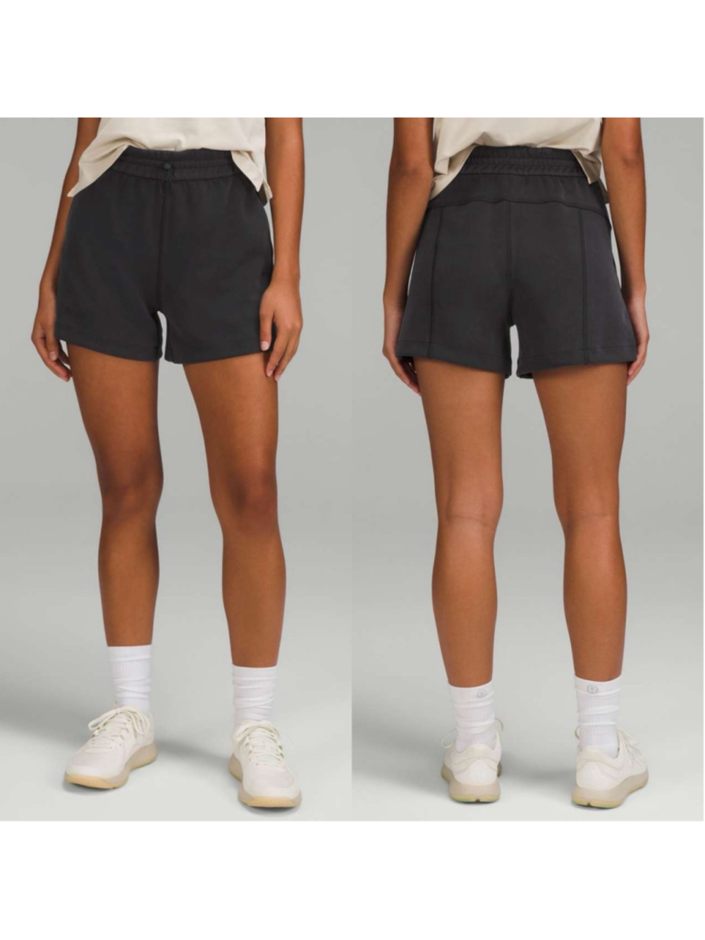 Lululemon Softstreme High-Rise Short 4" Black sz 12